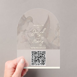Invitación al código QR del Boda Hummingbird