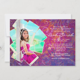 Invitación al COLLAGE DE FOTOS Bat Mitzvah de GUAY