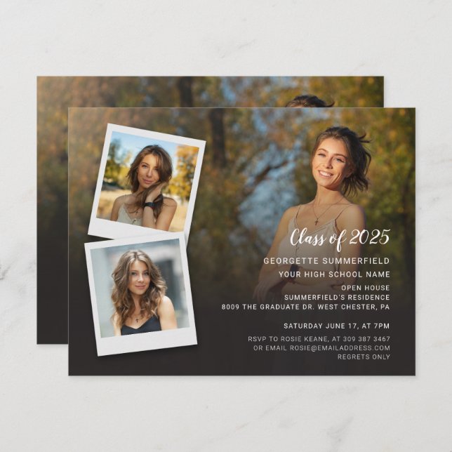 Invitación al Collage de fotos del Partido de Grad (Anverso / Reverso)