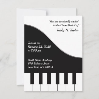 Invitación al concierto de piano