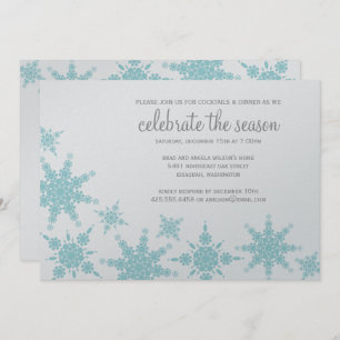 Invitación al copo de nieve Polka Dot