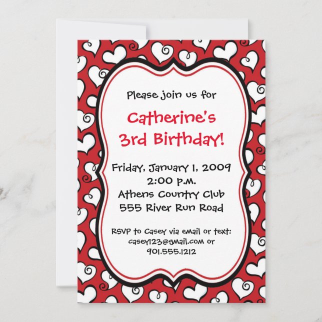 Invitación al corazón (Anverso)