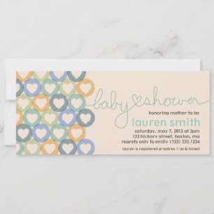 Invitación al corazón de Baby Shower