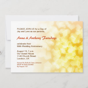 invitación al corazón del 50 aniversario boda dora