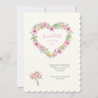 Invitación al corazón floral
