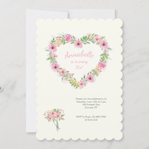 Invitación al corazón floral
