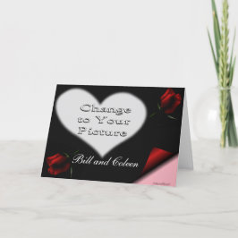 Invitación al corazón y Rosas - personalizar en cu