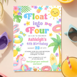 Invitación al cuarto cumpleaños del verano - Flota