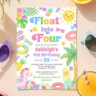 Invitación al cuarto cumpleaños del verano - Flota