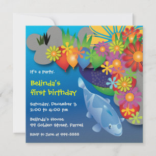 Invitación al cumpleaños : 016 Laguna de peces