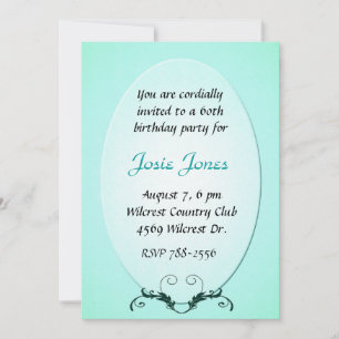 Invitación al cumpleaños Aquamarine