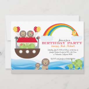 Invitación al cumpleaños árabe de Noé