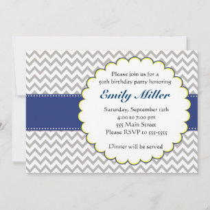 Invitación al cumpleaños azul de la Marina de Chev
