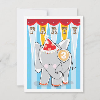 Invitación al cumpleaños - Circo