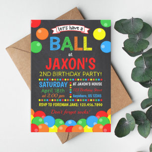 Invitación al cumpleaños de Ball