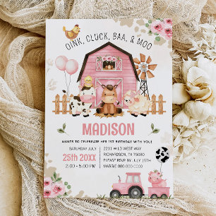 Invitación al cumpleaños de Barnyard FARM