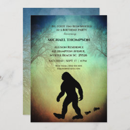 Invitación al cumpleaños de Big Foot