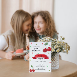 Invitación al cumpleaños de cerezo