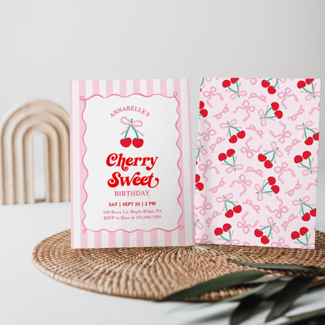 Invitación al cumpleaños de Cherry Sweet (Subido por el creador)
