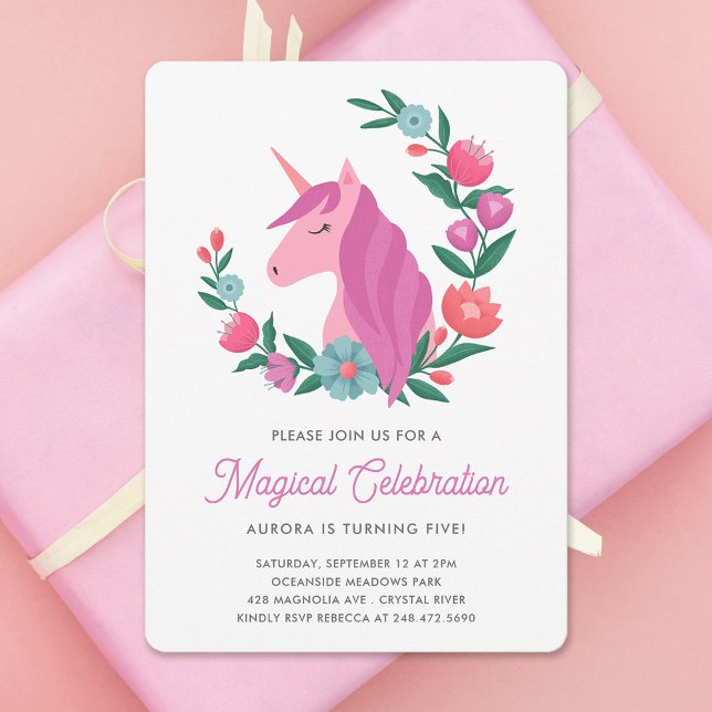 Invitación al cumpleaños de Chicas Bonitas Florale (Subido por el creador)