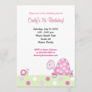 Invitación al cumpleaños de Chicas de la tortuga r