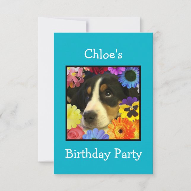 Invitación al cumpleaños de Chloe (Anverso)