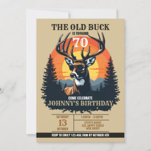 Invitación al cumpleaños de ciervos rusos digitale