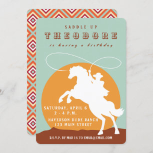 Invitación al cumpleaños de Cowboy