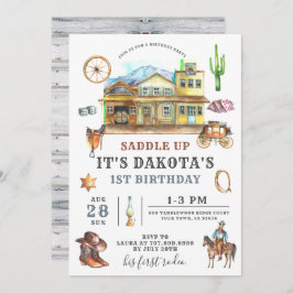 Invitación al cumpleaños de Cowboy