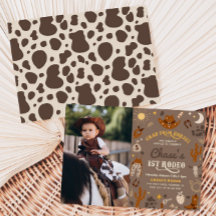 Invitación al cumpleaños de Cowboy | 1.ᵉʳ Rodeo In