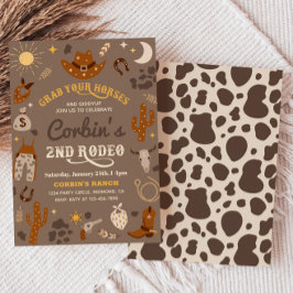 Invitación al cumpleaños de Cowboy | 2.ª Invitació