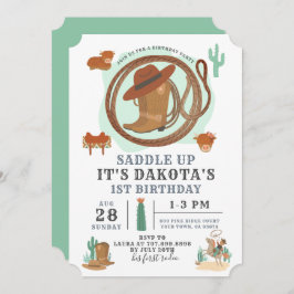 Invitación al cumpleaños de Cowboy Boy