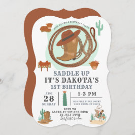 Invitación al cumpleaños de Cowboy Boy