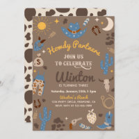 Invitación al cumpleaños de Cowboy | Invitación oc