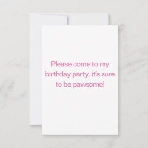 Invitación al cumpleaños de Cute Siberian Husky