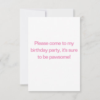 Invitación al cumpleaños de Cute Siberian Husky