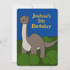 Invitación al cumpleaños de Dino