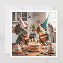Invitación al cumpleaños de Dinosaur, fiesta de tr