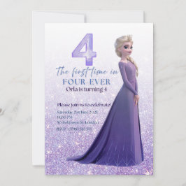 Invitación al cumpleaños de Elsa congelada