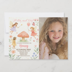 Invitación al cumpleaños de Fairy de Crepúsculo co