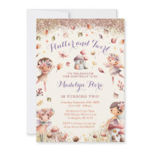 Invitación al cumpleaños de Fall Fairy - BK161