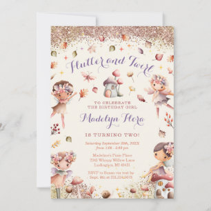 Invitación al cumpleaños de Fall Fairy - BK161