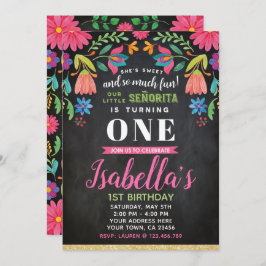 Invitación al cumpleaños de Fiesta, Chalkboard