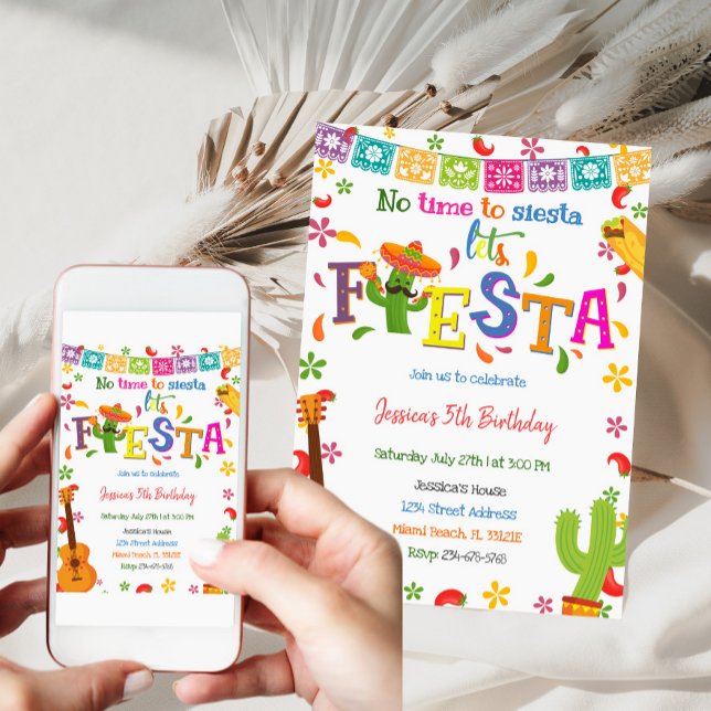Invitación al cumpleaños de Fiesta Mexicana (Subido por el creador)