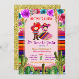 Invitación al cumpleaños de Fiesta Pareja Mexicana