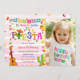 Invitación al cumpleaños de Fiesta Rosa Mexicana c