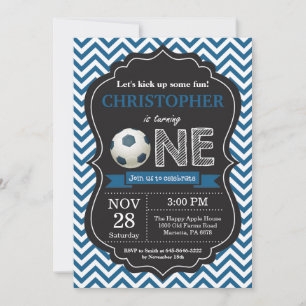 Invitación al cumpleaños de fútbol Fiesta de prime