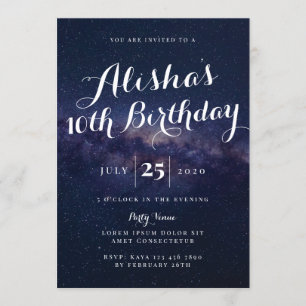 Invitación al cumpleaños de Galaxy