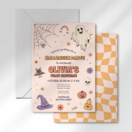 Invitación al cumpleaños de Groovy Halloween