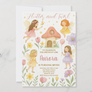 Invitación al cumpleaños de hadas